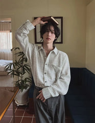 Long-Sleeve Tweed Shacket