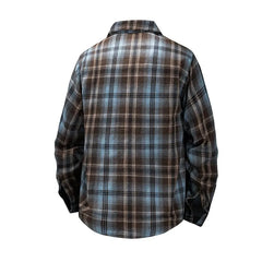 Long-Sleeve Plaid Button-Up Shirt