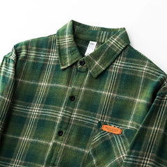 Long-Sleeve Plaid Button-Up Shirt