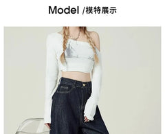 High Rise Unwashed Wide Leg Jeans
