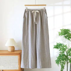Couple Matching Drawstring Waist Plain Pajama Pants (Various Designs)