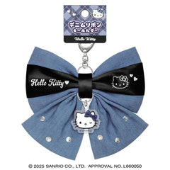 Sanrio Denim Ribbon Bow Bag Charm