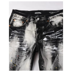 High Waist Washed Slim Fit Jeans