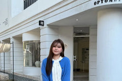 Plus Size Long-Sleeve Mock Neck Plain Knit Top