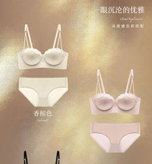 Strapless Half-Cup Bra / Panties / Set