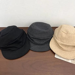 Shirred Wool Cap