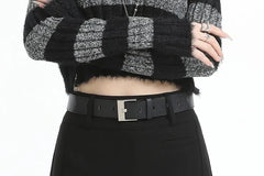High Waist Plain Skort