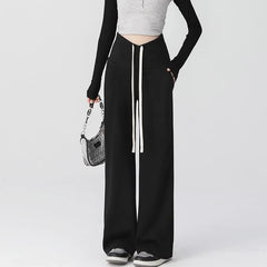 Maternity High Waist Plain Wide Leg Pants