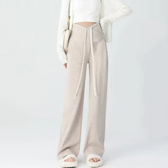 Maternity High Waist Plain Wide Leg Pants
