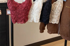 V-Neck Lace Bustier Top