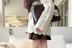 Pointelle Tall Socks