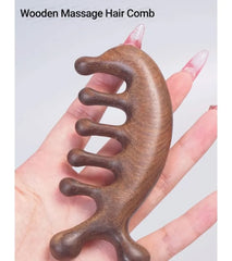 Wooden Massage Hair Comb