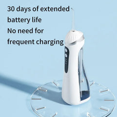 USB Rechargeable Water Flosser with Interchangeable Toothbrush Head