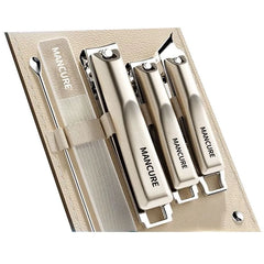 Set of 5: Stainless Steel Nail Clipper + Nail File + Earpick (Various Designs)
