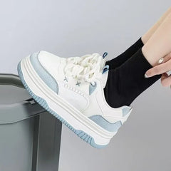 Two-Tone Platform Sneakers