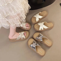 Platform Slide Sandals