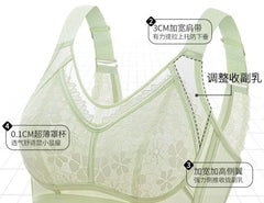 [90C - 120G] Plus Size Lace Bra Top