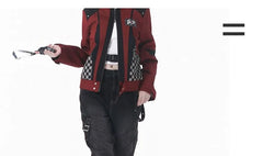 Mid Rise Washed Buckled Wide Leg Jeans
