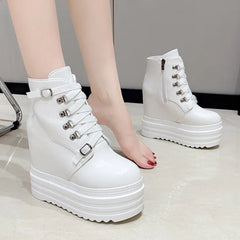Hidden Wedge Platform Short Boots