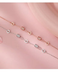 999 Silver Rhinestone Bracelet