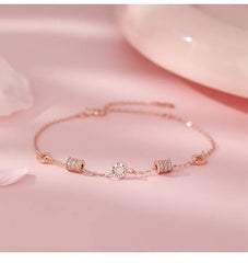 999 Silver Rhinestone Bracelet