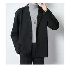 Plain Single-Breasted Blazer