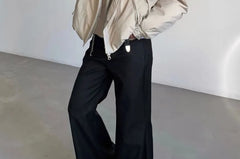 Stand Collar Plain Puffer Jacket