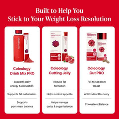 Bundle: Coleology Drink Mix Pro + Coleology Cutting Jelly + Coleology Cut PRO + Bottle Red