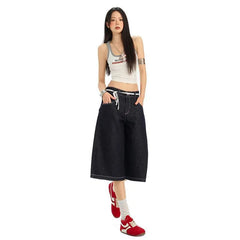 Low Rise Wide Leg Jorts