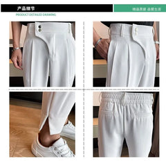 Tapered Cropped Dress Pants