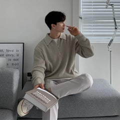 Half-Zip Polo Sweater
