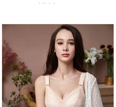[90B - 105E] Plus Size Wireless Lace Bra