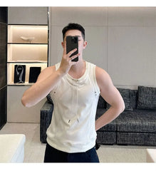 Crewneck Plain Muscle Tank Top