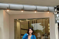 Spaghetti Strap Tie Front Lace Maxi A-Line Dress / Crew Neck Button-Up Plain Cable Knit Cardigan