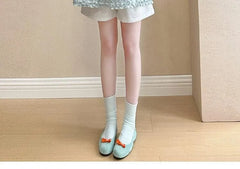 Maternity Short-Sleeve Plain Blouse / Shorts / Set