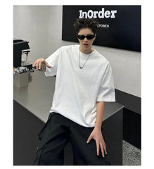 Short Sleeve Crew Neck Plain T-Shirt