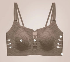 [90B - 110E] Plus Size Lace Wireless Bra