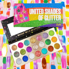 United Shades of Glitter - 21 Pressed Glitter Eyeshadow Palette