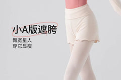 Plain Ribbed Knit Shrug / High Waist Lettuce Edge Dance Shorts / Set