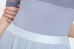 High Waist Plain A-Line Dance Skirt