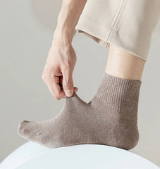 Set Of 2 Pairs: Plain Ankle Socks