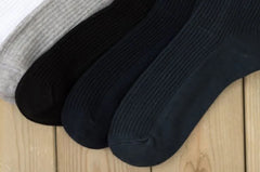 Ribbed Plain Socks