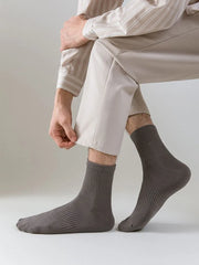 Set Of 5 Pairs: Plain Ankle Socks