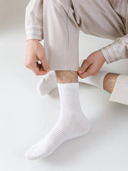 Set Of 5 Pairs: Plain Ankle Socks