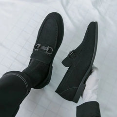 Horsebit Faux Suede Loafers