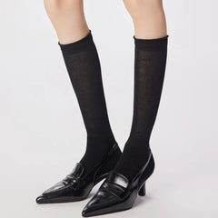 Slouchy Plain Long Socks