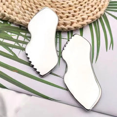 Polished Stainless Steel Massage Scraping Tool (Various Designs)