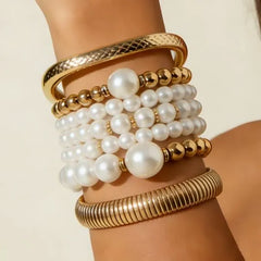Set: Beaded Bracelet + Bangle