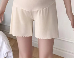 Maternity High Waist Plain Shorts