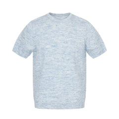 Short-Sleeve Crewneck Plain Knit Top